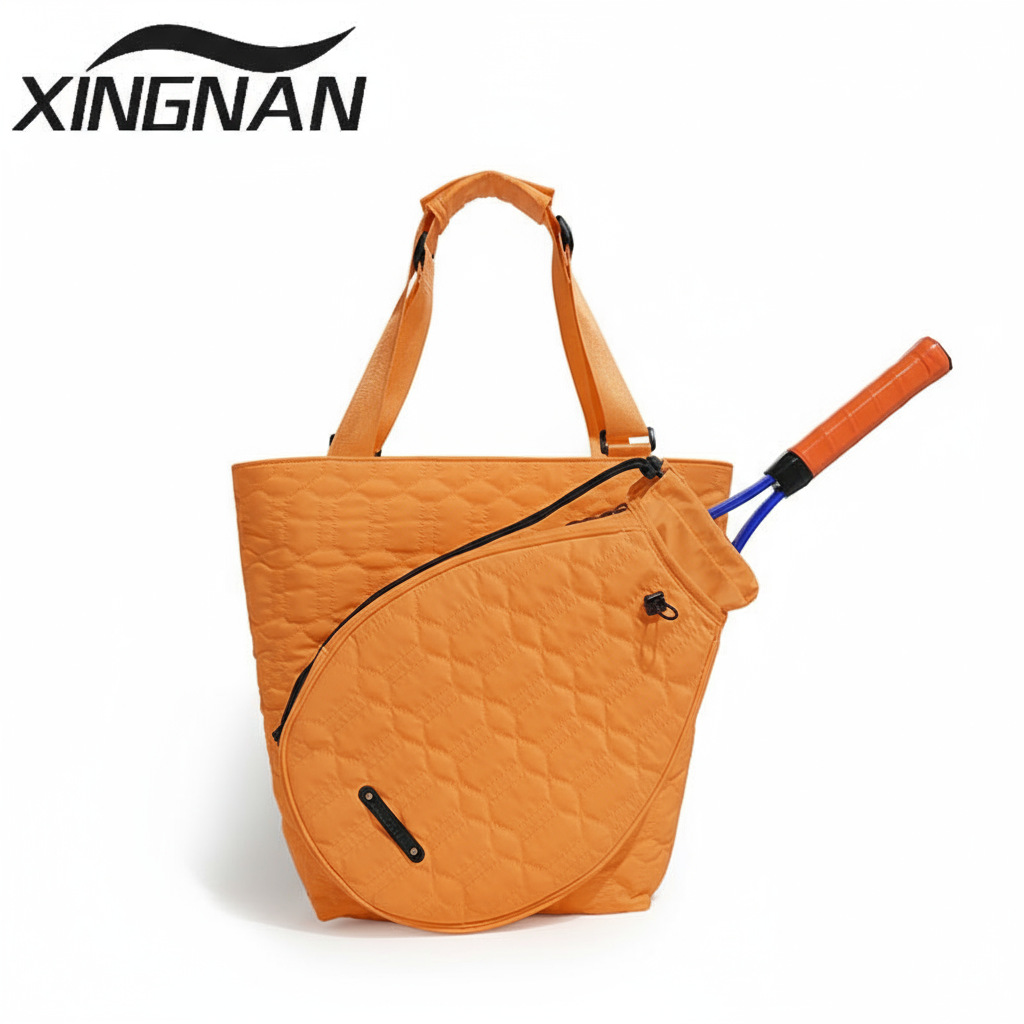 Bolsa de tenis portátil de hombro de gran capacidad bolsa de pelota de pico venta caliente transfronteriza de alto valor de ropa de mujer independiente bolsa de bádminton