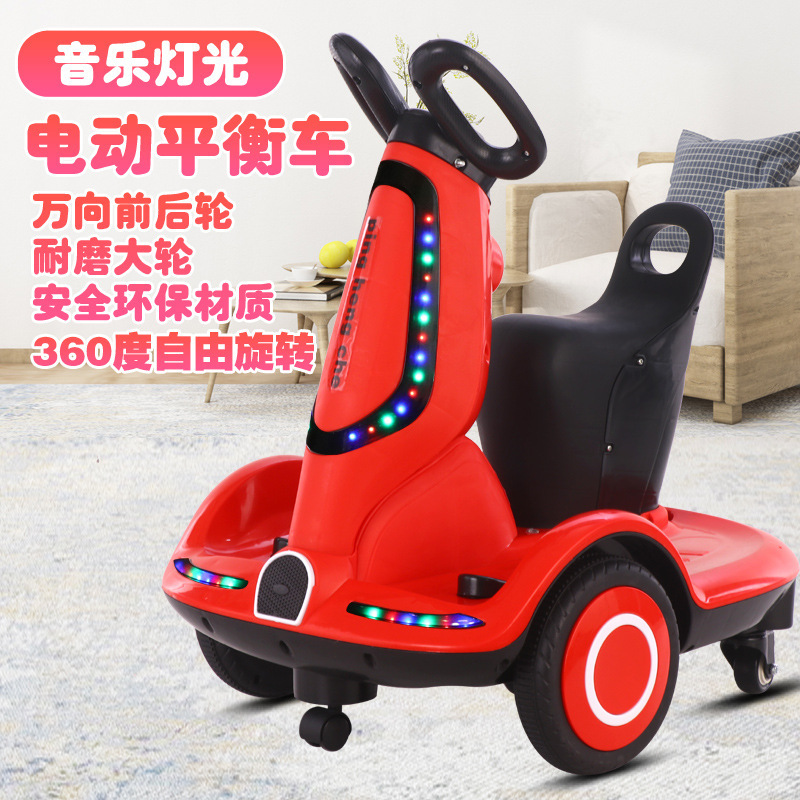 Auto Eléctrico Infantil con Control Remoto, Recargable y con Luces, para Interior y Exterior