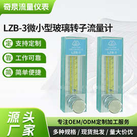 LZB-3微小型玻璃转子流量计气体变积式流量计新款液体流量计