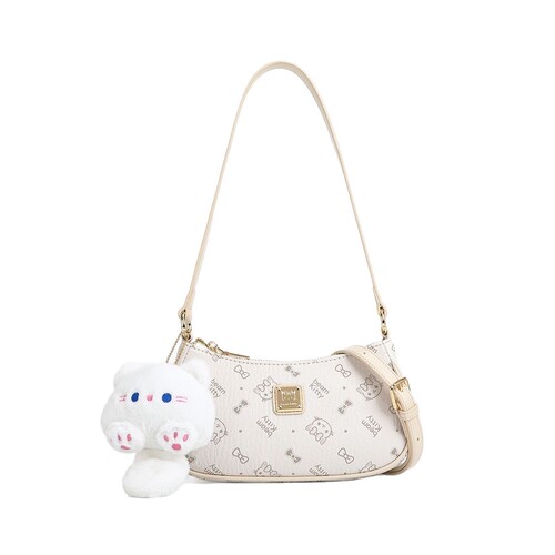 Bago Lady 2025 Unique Cartoon Print Baguette Bag, Versatile Mini Shoulder Bag for Women, Crossbody Bag 8205-3
