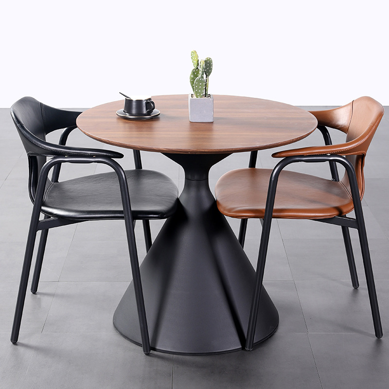 Creative Open-Air Waterproof Sun Protection Outdoor Outdoor Milk Tea Shop Leisure Area Small Round Table Bar Reception Coffee Shop Dining Table