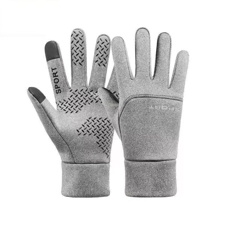 Riding glove wholesale winter keep warm man Plush Touch screen Windbreak non-slip handsome Ride a bike outdoors motion