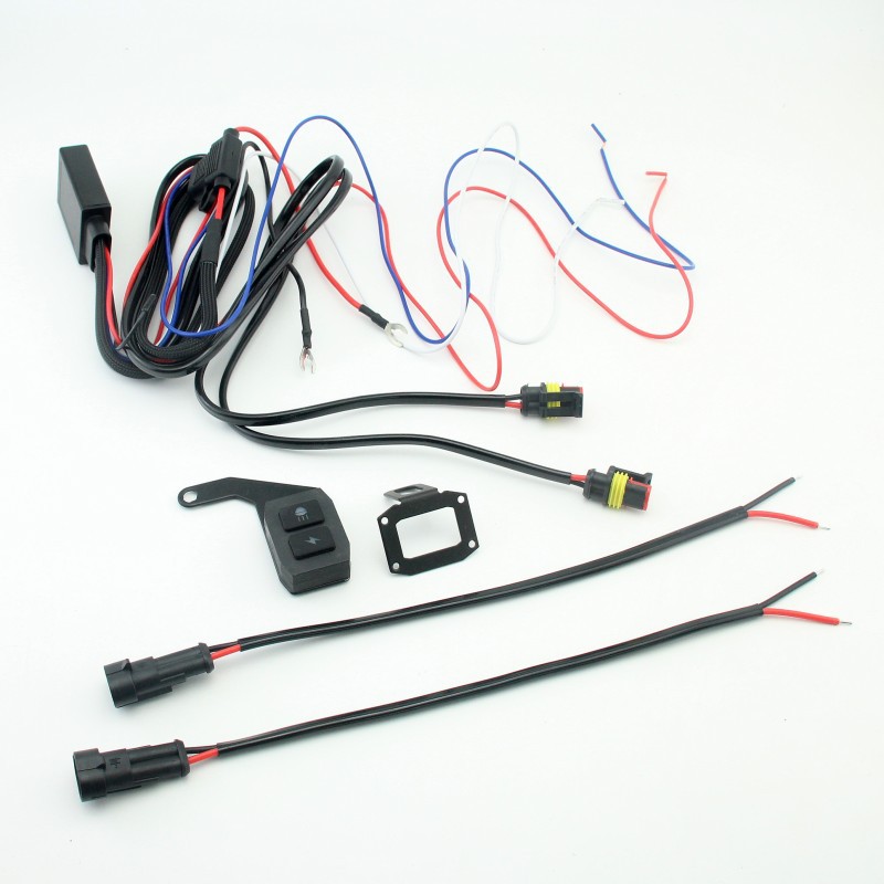 Motorcycle Led Spotlight Switch, Dual Spotlight Wiring Harness, Car Modification Relay, Wireless Remote Control Flash Cable