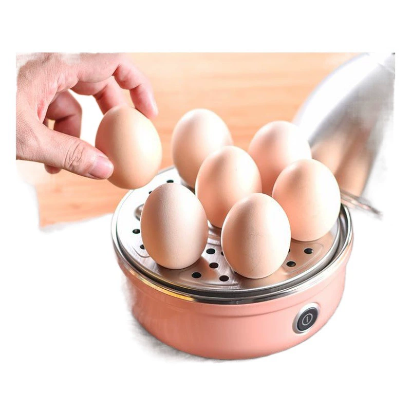 Яйцеварка Mingyou из нержавеющей стали с автоматическим отключением, мини-многофункциональная бытовая двухслойная машина для завтрака с яйцом на пару, мелкая бытовая техника