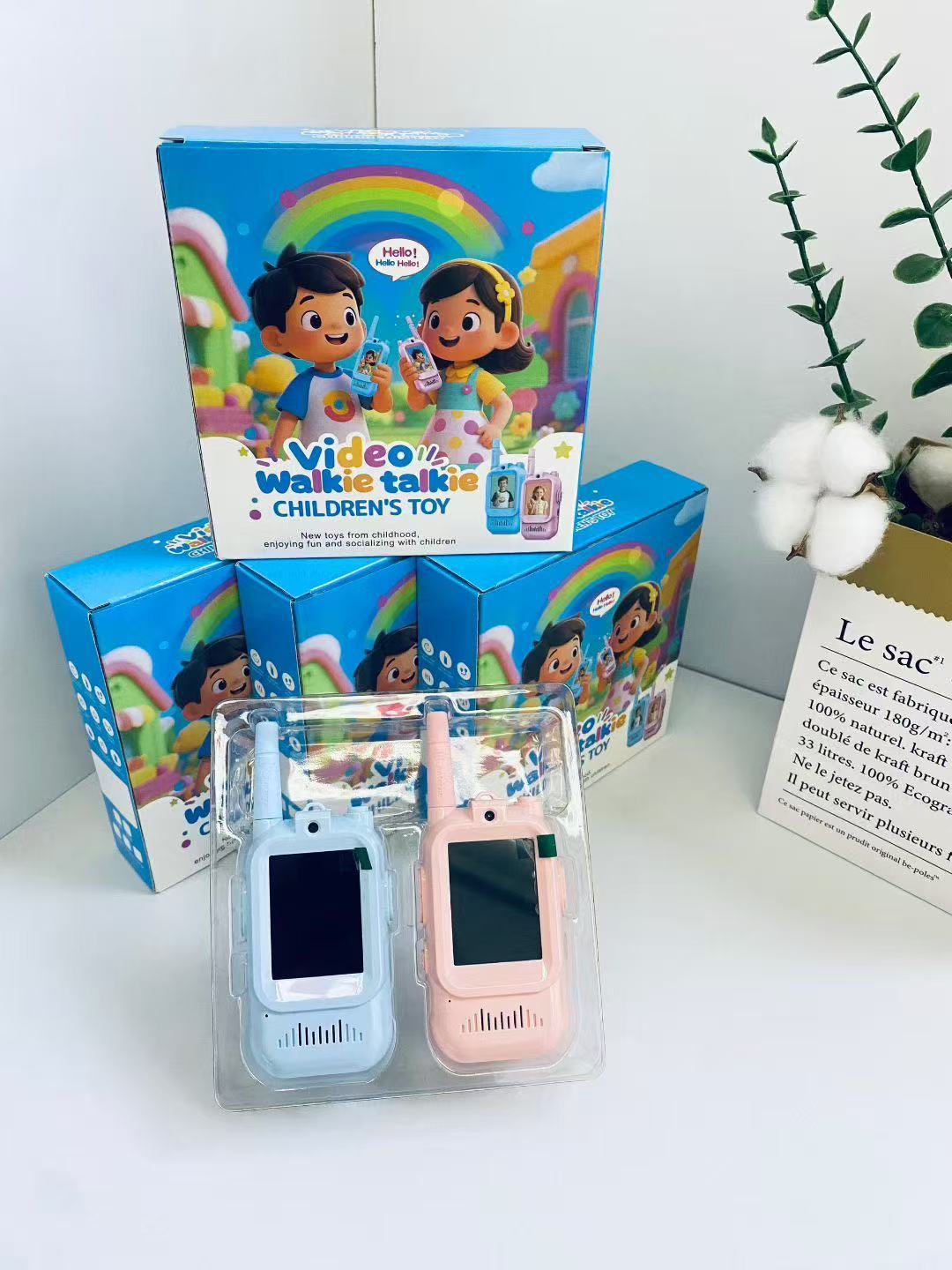 Intercomunicador de video para niños pequeño inalámbrico mini interactivo padre-hijo juguete electrónico para niños regalo de cumpleaños
