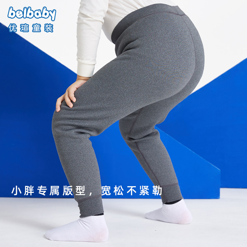 加肥加大胖童男孩女孩加绒裤加厚保暖裤胖孩子内穿德绒裤打底棉裤