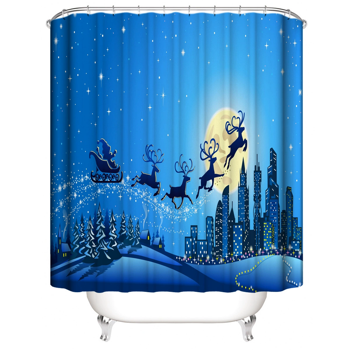 Набор синей водонепроницаемой curtains?