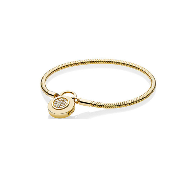 Bracciale a catena serpente placcato argento chiusura tonda_voghion.com