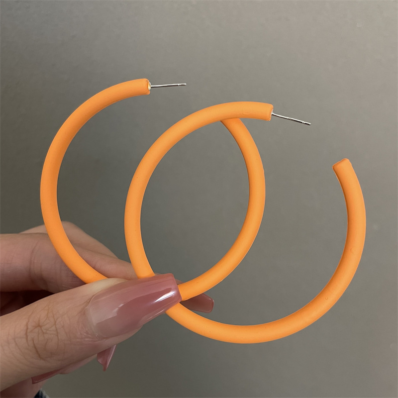 0602 오렌지 특대 C링 925 실버바늘