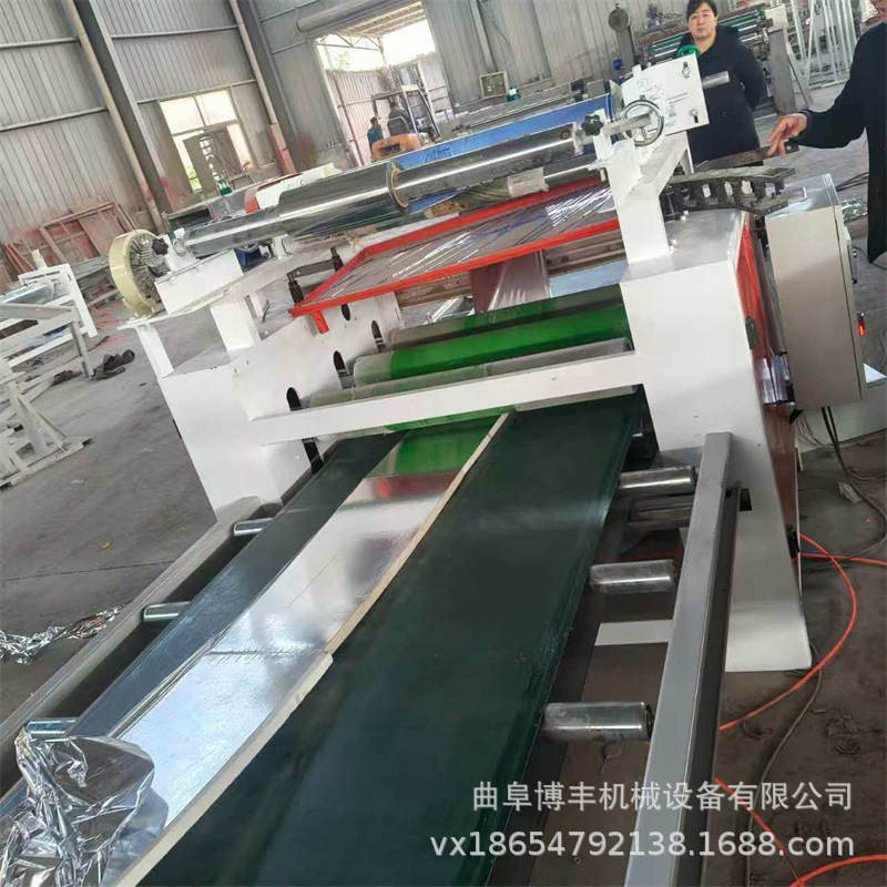 自带背胶铝箔复合机 泡沫保温板材覆膜机 XPS挤塑板铝膜覆膜机器