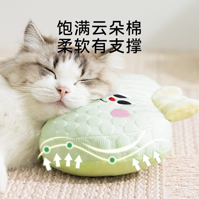 Primavera y verano frescos y transpirables dibujos animados animados animados pequeños y medianos perros frescos almohadas para gatos artículos de mascotas