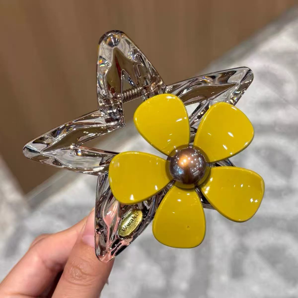 Korean-Style Schleifenklammer Butterfly Haarklammer für Frauen Fünfzackstern Haiflossen-Clip elegante Haarnadel Hochsteckfrisur-Clip 2026 Neukollektion wunderschönes Haaraccessoire