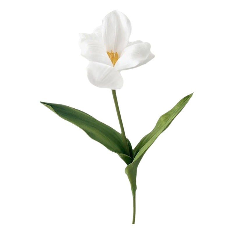 Venta al por mayor luz de lujo pu abierto gran flor tulipán boda hogar Decoración suave diseño novia con flor Accesorios