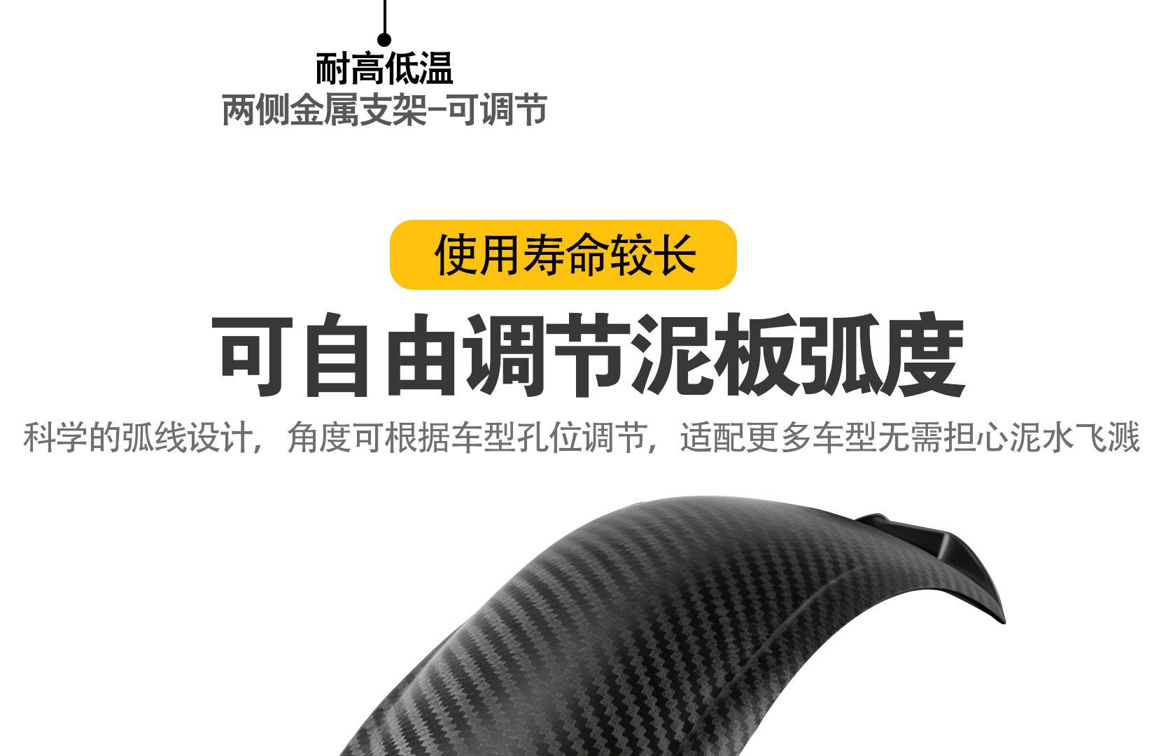 Electric Scooter Rear Wheel Mudguard Thickened Water Shield Suitable for Niu Uqi, Plastic Wear-Resistant Modified Universal Rear Mudguard