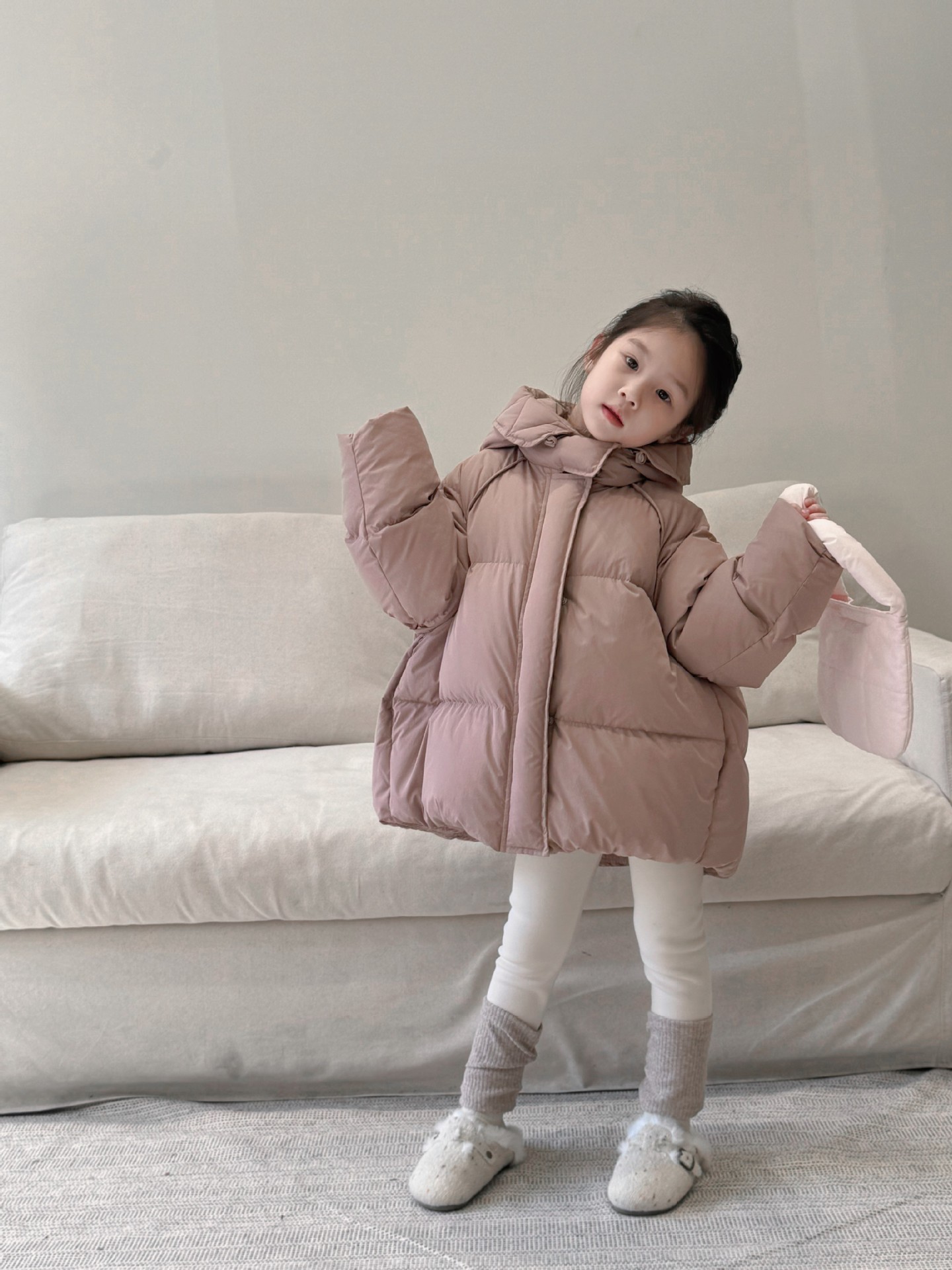 Classic Style Solid Color Cotton Girls Outerwear display picture 1
