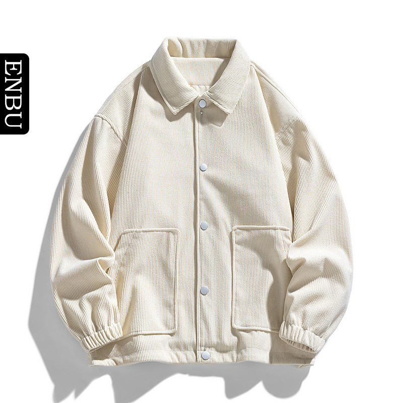 Enpu Spring and Autumn Workwear Hooded Jacket New Corduroy Japanese Retro Trendy Fashion Lapel Jacket Enpu Spring and Autumn Workwear Hooded Jacket New Corduroy Japanese Retro Trendy Fashion Lapel Jacket