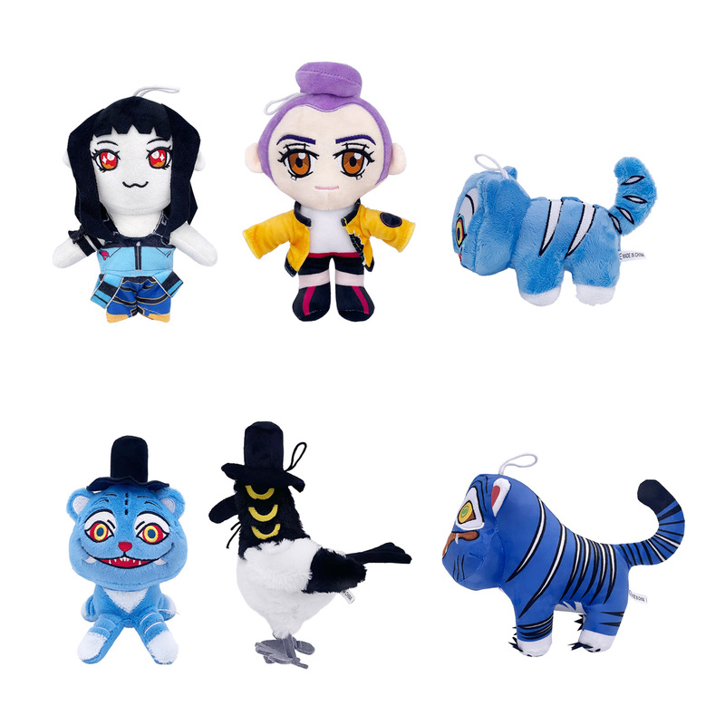新品kpop demon hunters plush K-POP猎魔女团老虎喜鹊毛绒公仔|undefined