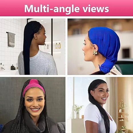 Wig Hair Net, Invisible Hair Net, Breathable and Elastic Comfortable Headgear, Wide-Brimmed Silk Hair Cap, Non-Slip Net Cover