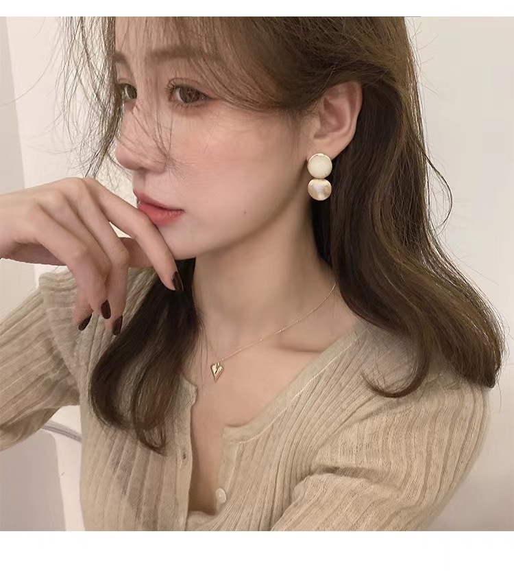 Lady Heart Shape Titanium Steel Plating Pendant Necklace Colorza_colorza_8