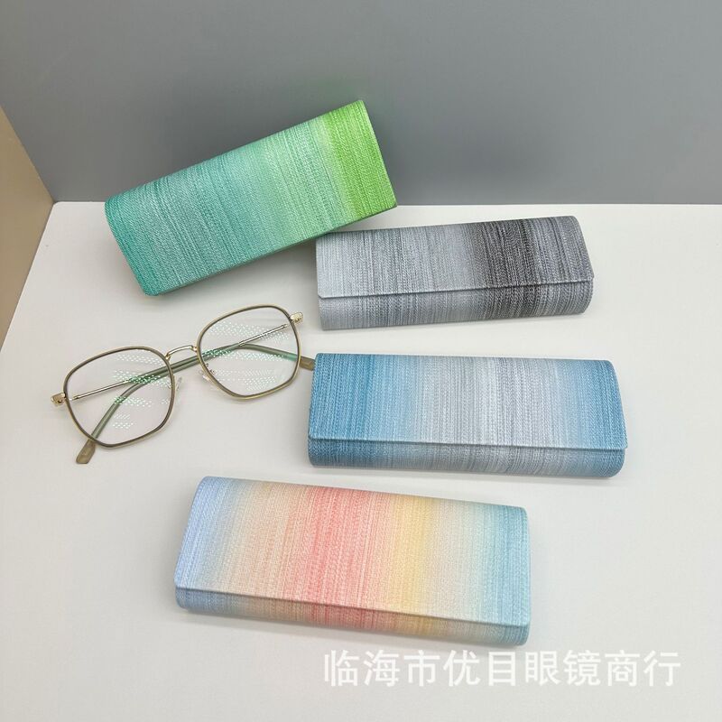 New myopia glasses box high sense high color value fashion small fresh flat student custom cartoon mirror box