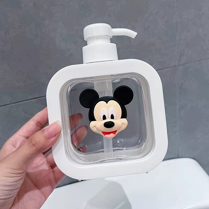 Cartoon capacious bottle, hand sanitizer, shower gel, shampoo, hard cover