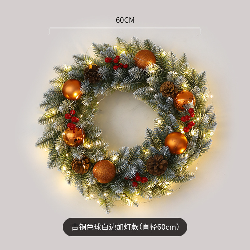 アマゾン起爆クリスマス花輪藤条40/50/60cmクリスマス装飾花輪飾りシーン配置品|undefined