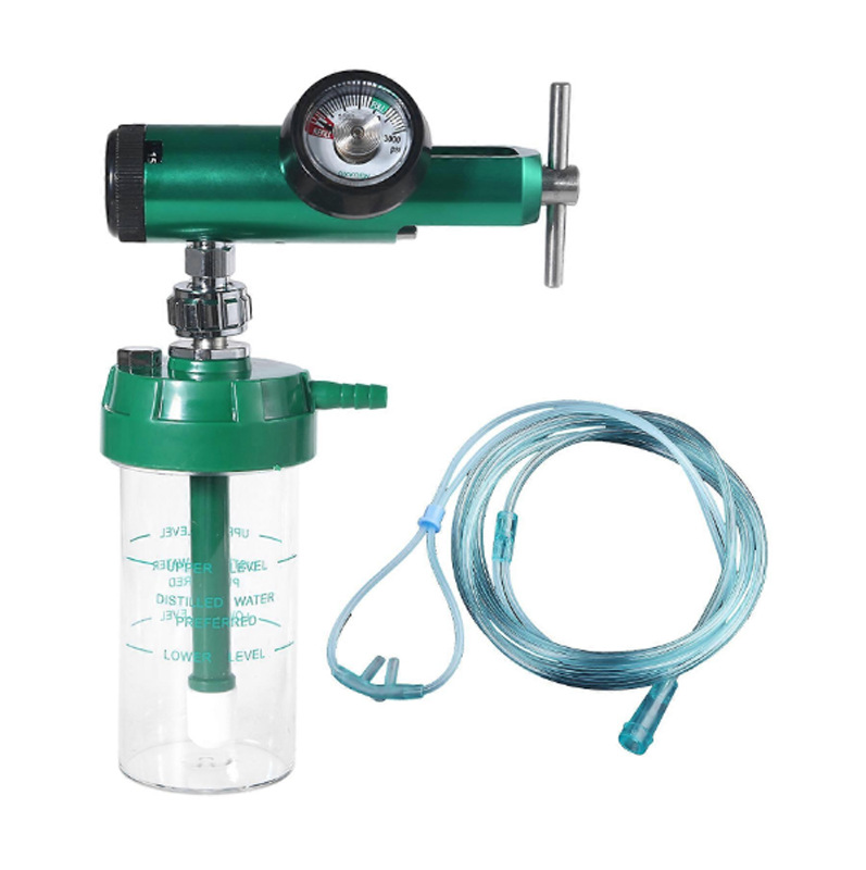 CLICK-STYLE OXYGEN REGULATOR PIN INDEX WITH BARB&DISS OUTLET