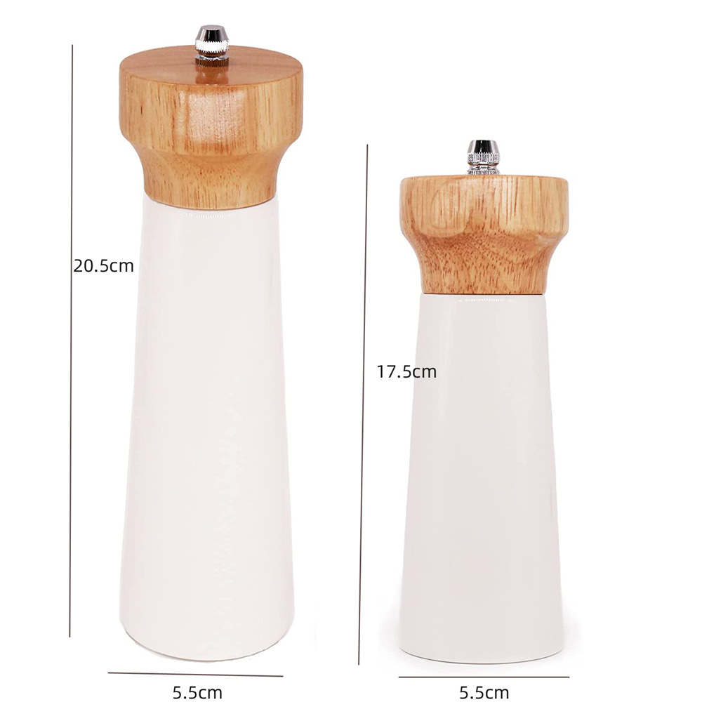 Molinillo manual de molino de pimienta de madera pimienta de espesor ajustable sal de mar molinillo condimento botella herramientas de cocina
