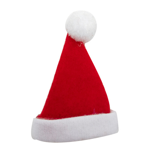 Mini Christmas Hat Non-woven Christmas Decorations Lollipop Finger Hat Cover Children's Creative Headwear Accessory