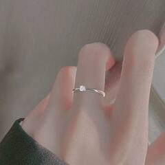 925銀メッキの指輪の女性の男性の指輪は結婚指輪を求めます。