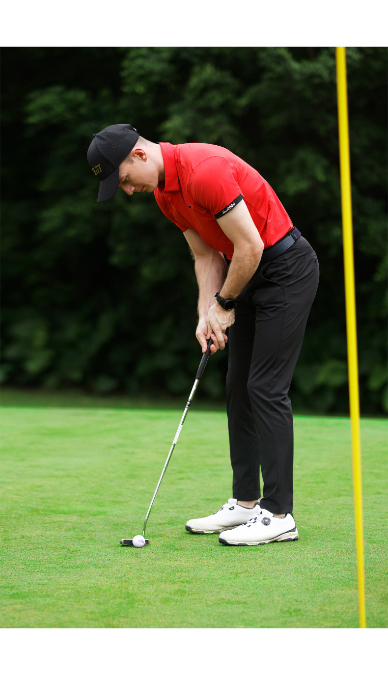 Áo thun golf nam ngắn tay PGM hút ẩm nhanh khô — YF587-màu trắng, YF587-Màu đen, YF587-màu đỏ chi tiết 15