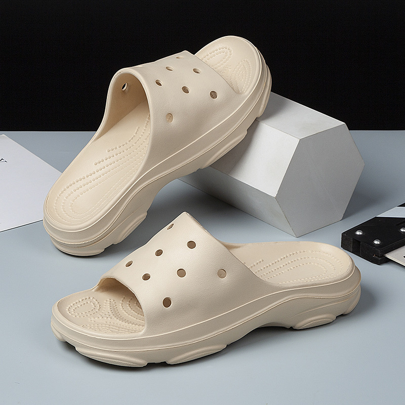 Zapatillas de pareja verano nuevo estilo doméstico interior antideslizante para hombres y mujeres zapatillas casuales multifacéis una zapatilla ligera de EVA