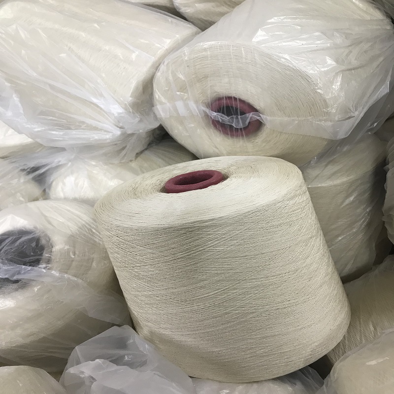 绢丝棉纱线 100NM/2 55%绢丝45%棉 库存现货胚纱 【厂家直销】