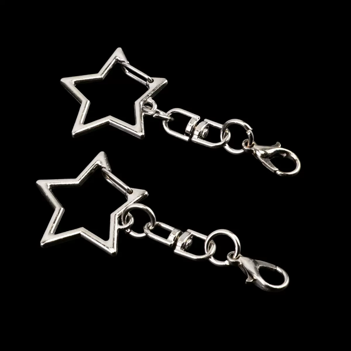 厂家直销五角星挂八字扣DIY饰品配件龙虾扣钥匙扣星星扣玩偶挂扣