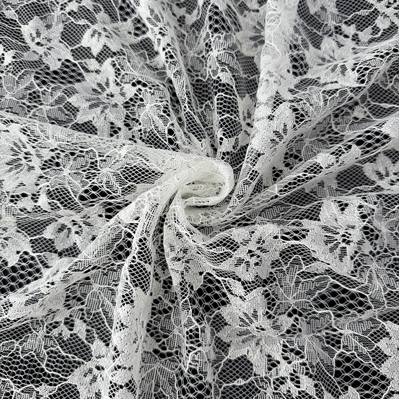 Nueva tela de encaje de algodón de brocado, tela de encaje de hoja de arce para hacer falda, vestido, accesorios