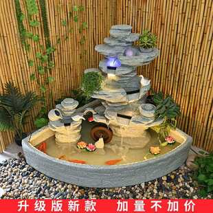 ��ɽ��ˮ��Ȫ�쾰�^ѭ�hˮ�~���̨���⻨�@ͥԺ�辰�b[��