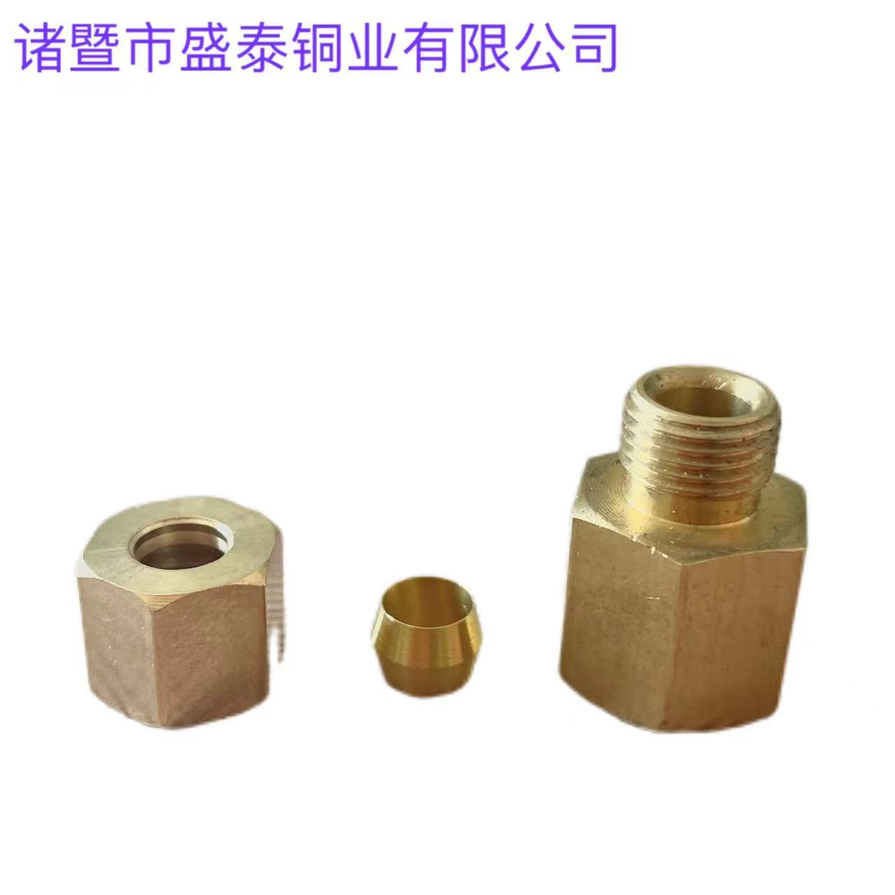 厂家直销全铜内外牙卡套直通内螺纹美标NPT油管水管压力表接头