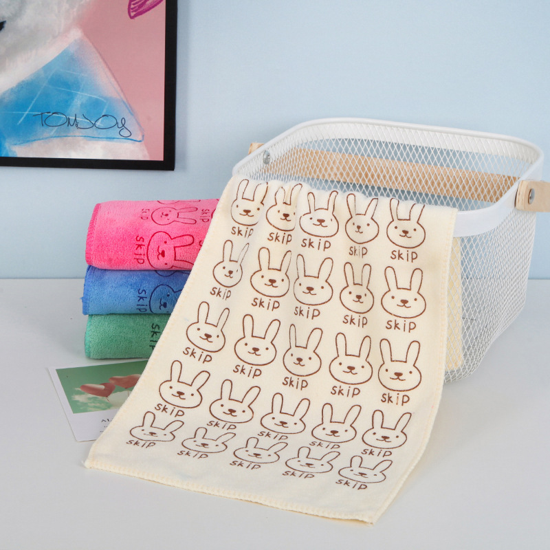 400 Printed Fiber Kindergarten Baby Hand Towels That Are Not Prone to Shedding, Wholesale Absorbent Thickened Gift Towels 400 Printed Fiber Kindergarten Baby Hand Towels That Are Not Prone to Shedding, Wholesale Absorbent Thickened Gift Towels