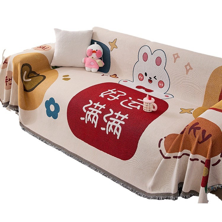 Atmosfera festiva sensación de sofá cubierta 2024 nuevo anti-cat arañazo cuatro estaciones cojín universal una cubierta de sofá de cubierta completa