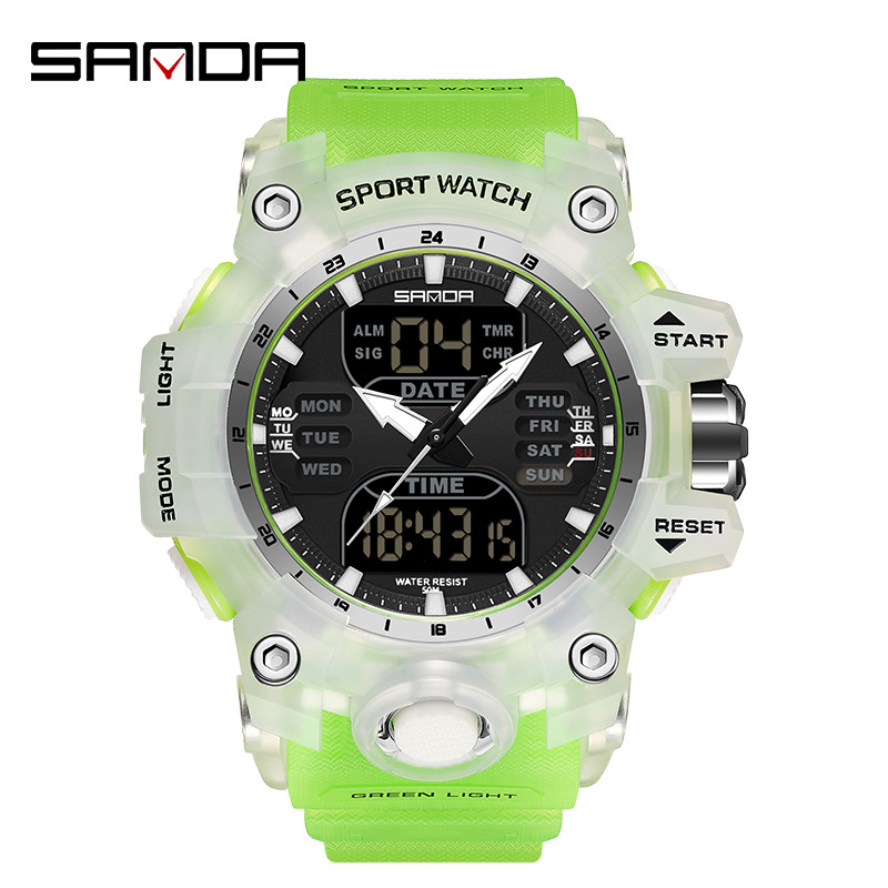 6126 [men's style] transparent green