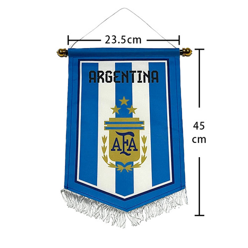 Association Football Club Dual-Sided Composite Material Pentagon Banner Flags Brazil Germany Chelsea Barcelona Real Madrid AC Team Flag