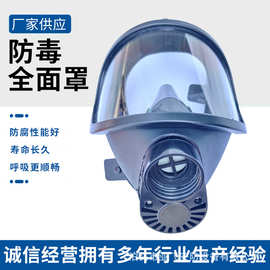 自吸过滤式防毒面具防毒口罩消防工业喷漆专用SF6防毒面具全面罩