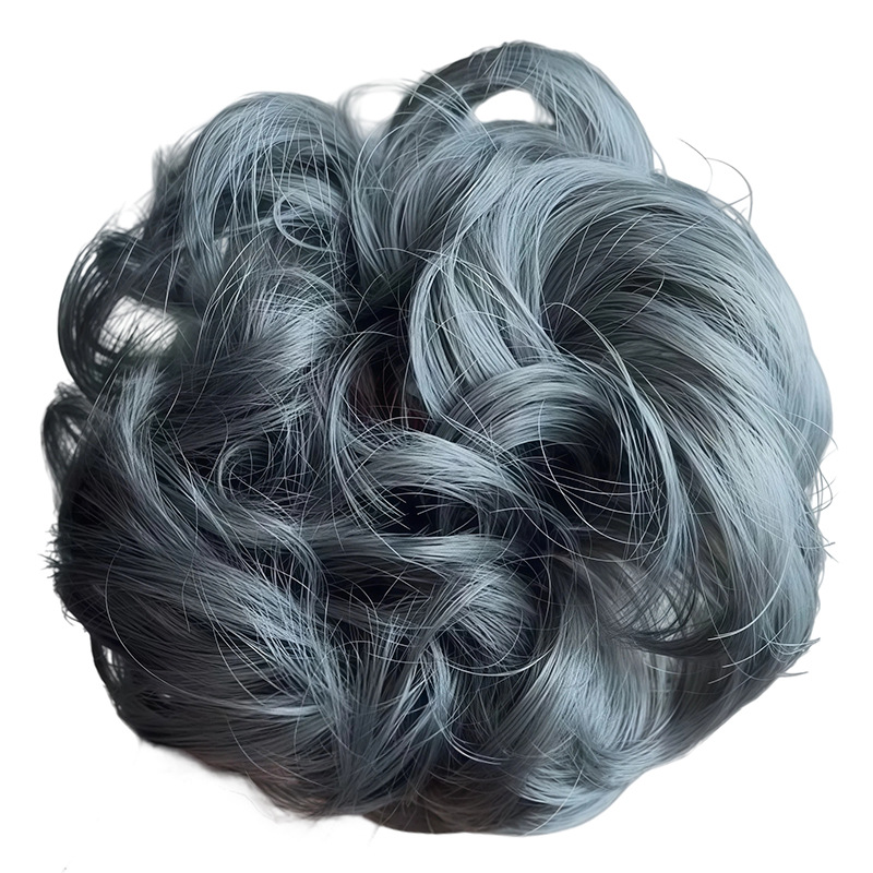 Fabricante mayorista de pelucas de fibra europea y americana resistentes al calor, moños personalizados, rizos sueltos y voluminosos, extensiones de cabello en moño.