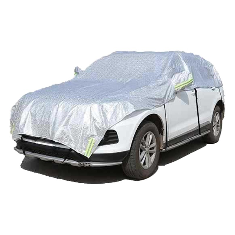 Película de aluminio ropa de coche media cubierta ropa de coche cubierta de refrigeración del coche media cubierta ropa de coche sol sombra cubierta del coche entrega de una pieza envío gratuito