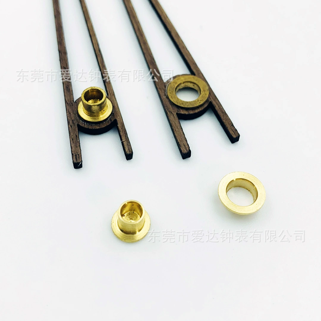 Настенные часы деревянная указка Медный рукав черный орех Бук латунный указатель медное кольцо медная Пряжка время игла Медный рукав деревянный указатель