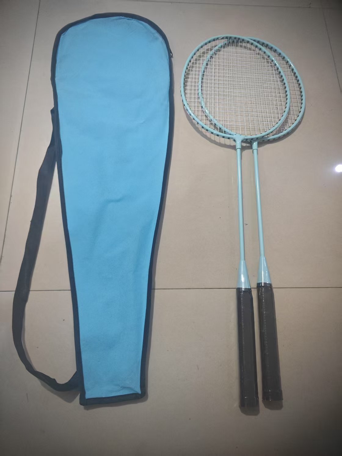 108 라이트 블루 페어 + 라켓백 + 볼 3개