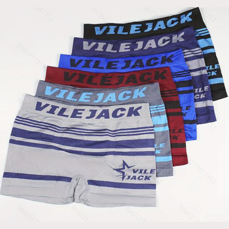 6 calzoncillos de hombre de comercio exterior de todo color, calzoncillos bóxer para jóvenes transpirables deportivos elásticos de poliéster sin costuras de cintura media
