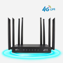 星恒讯企业级300M全网通4g CPE8天线超强信号家用无线WiFi6路由器