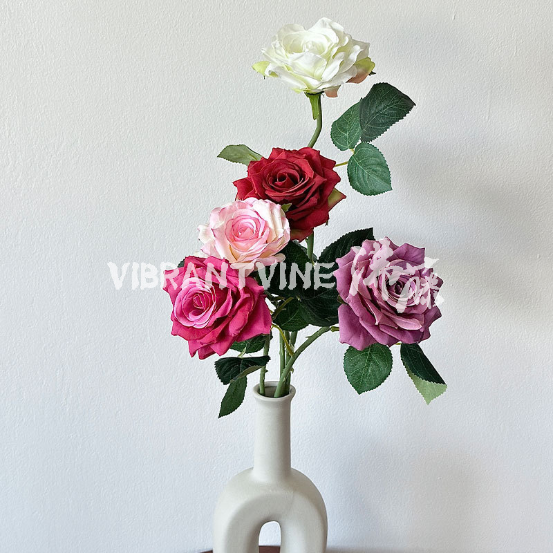 Single European Style Rose Silk Flower Artificial Flower Home Decoration Fake Flower Wedding Wedding Hall Decoration Floral Flower Arrangement Wholesale Single European Style Rose Silk Flower Artificial Flower Home Decoration Fake Flower Wedding Wedding Hall Decoration Floral Flower Arrangement Wholesale