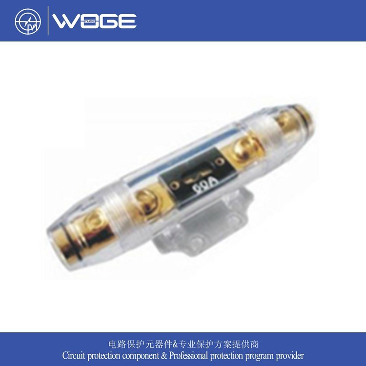镀镍汽车保险丝座 AGU保险丝座分配器 汽车功放保险座10X38保险胆